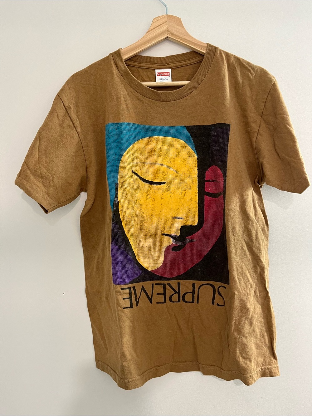 2017 Supreme Short-Sleeve Colorblock Tee
